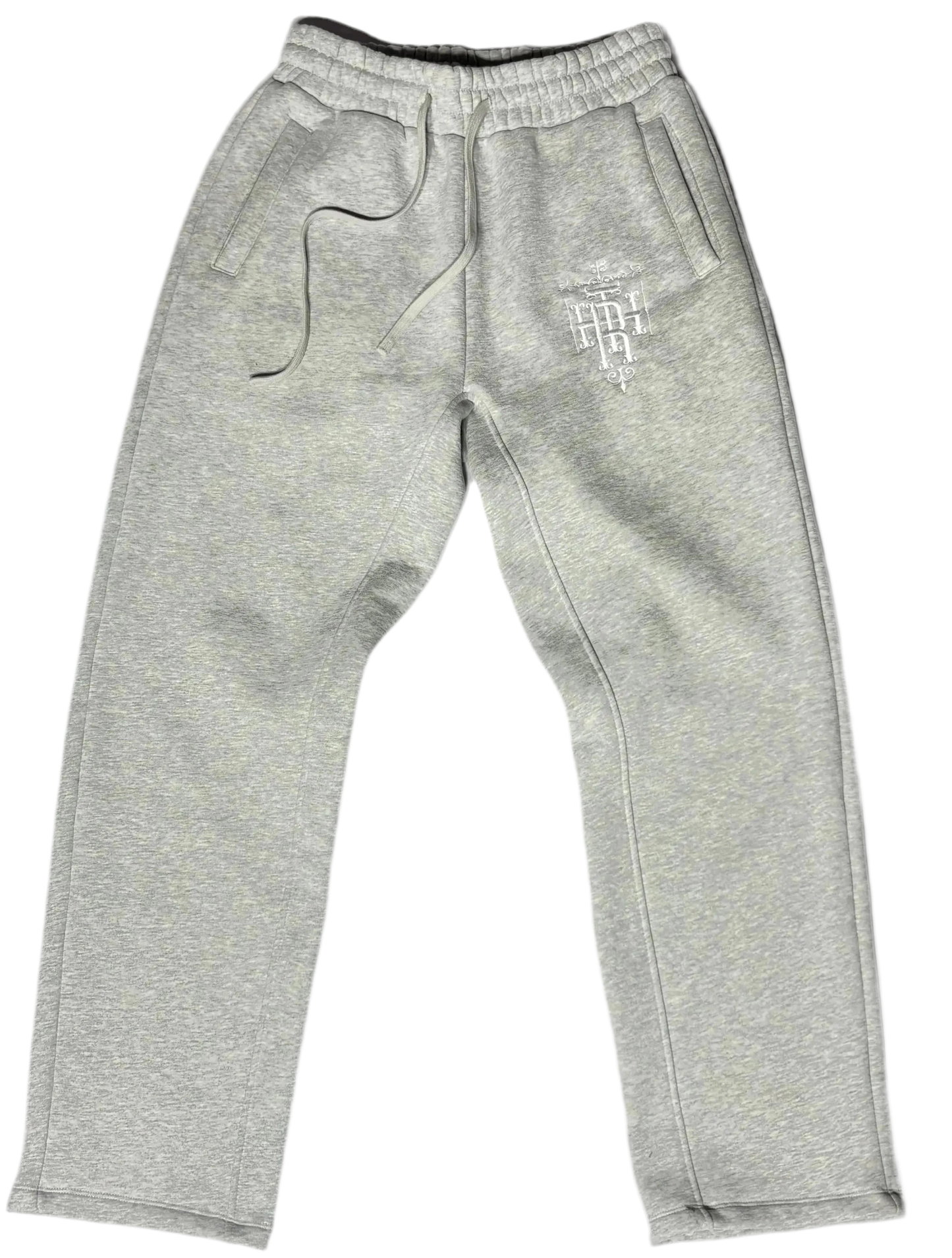 Grey Embroidery Sweatpants