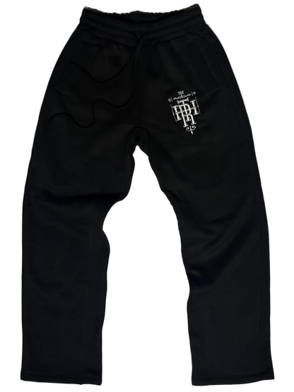 Black Embroidery Sweatpants